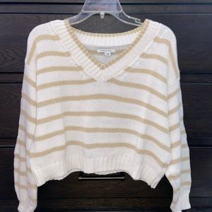 American Eagle Knitted Long Crop Sweater
